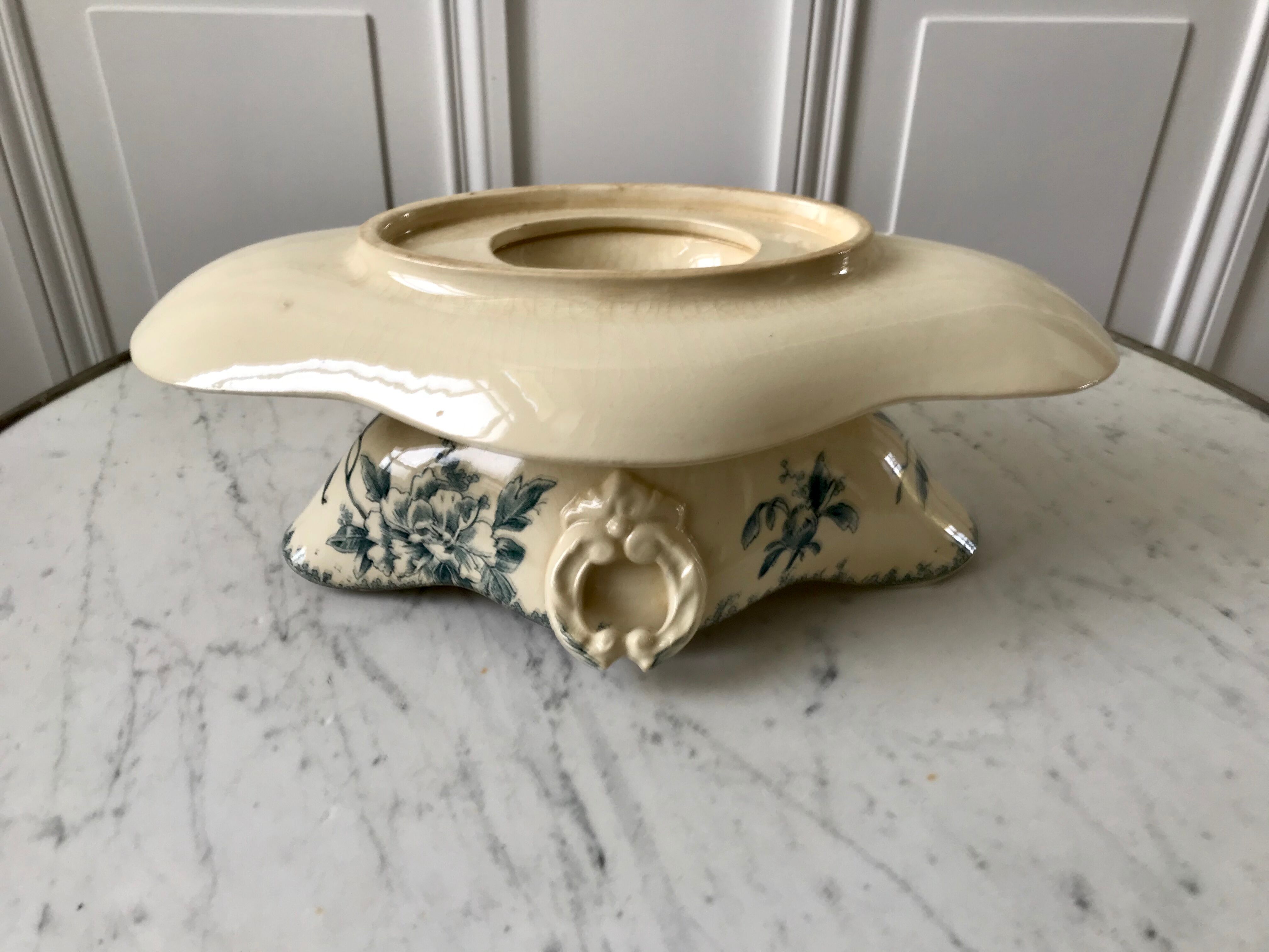 Saucière Terre de Fer Gien model "Milan" XIXth