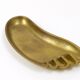 Bowl or sculptural plate in the shape of a foot by Werkstätte Hagenauer, mid-century, brass, Austria.