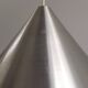 Set of 3 mid-century glass cone-shaped chandeliers, 1970s