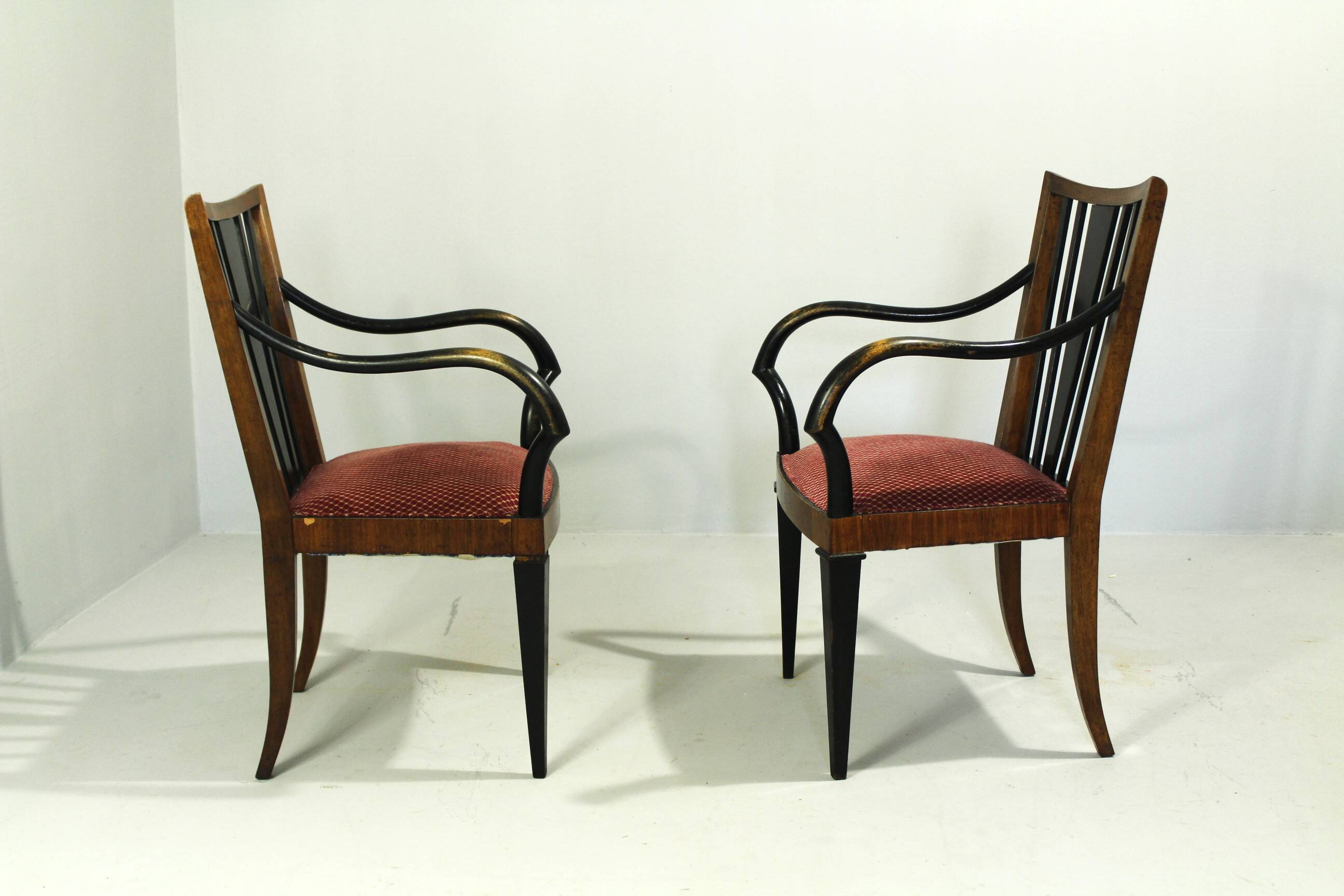 Pair of Large Palace Armchairs, Art Deco, Austria 1920