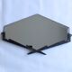 Small vintage art deco mirror of the 30s in metal in the shape of a diamond 59x35cm