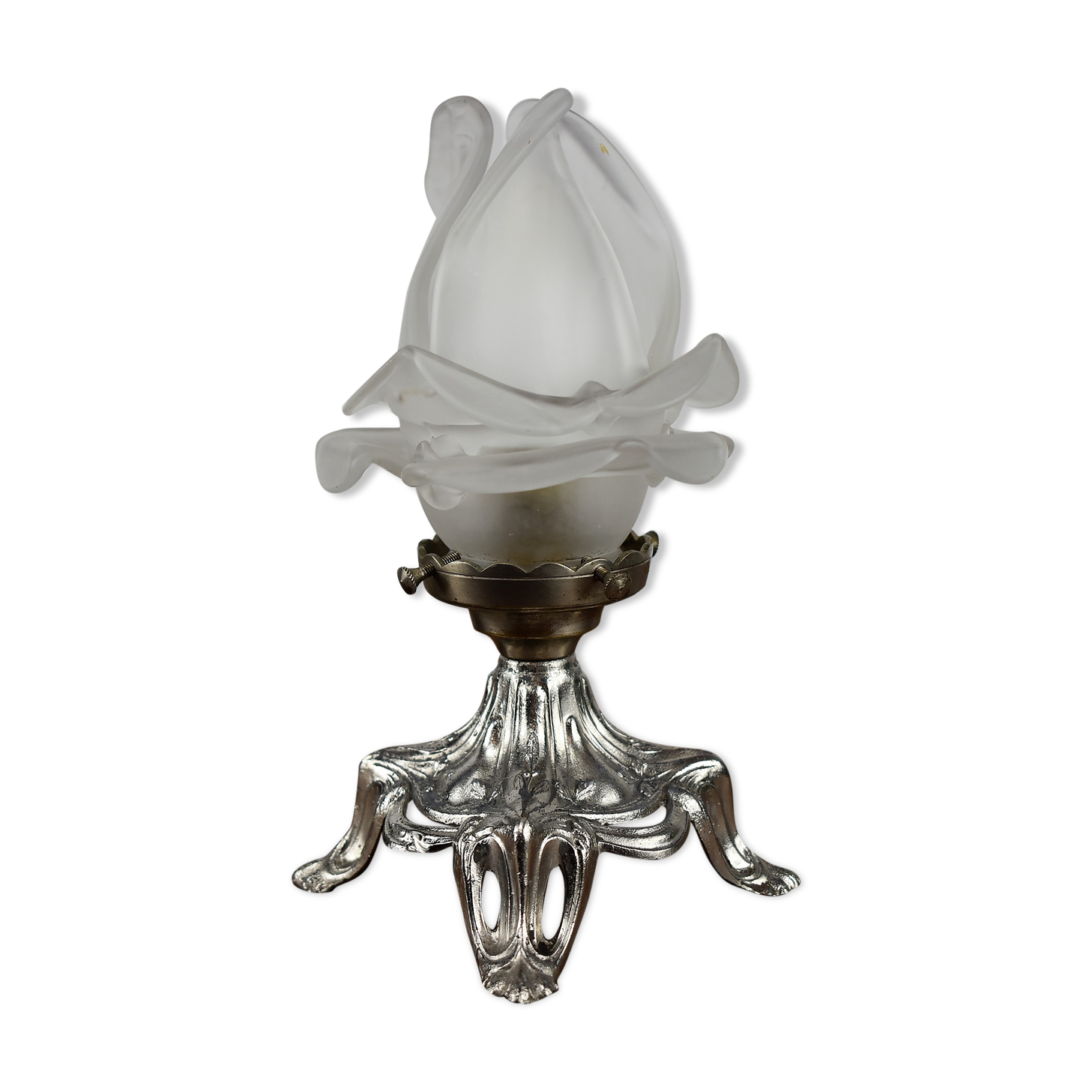 Art deco lamp their in glass paste