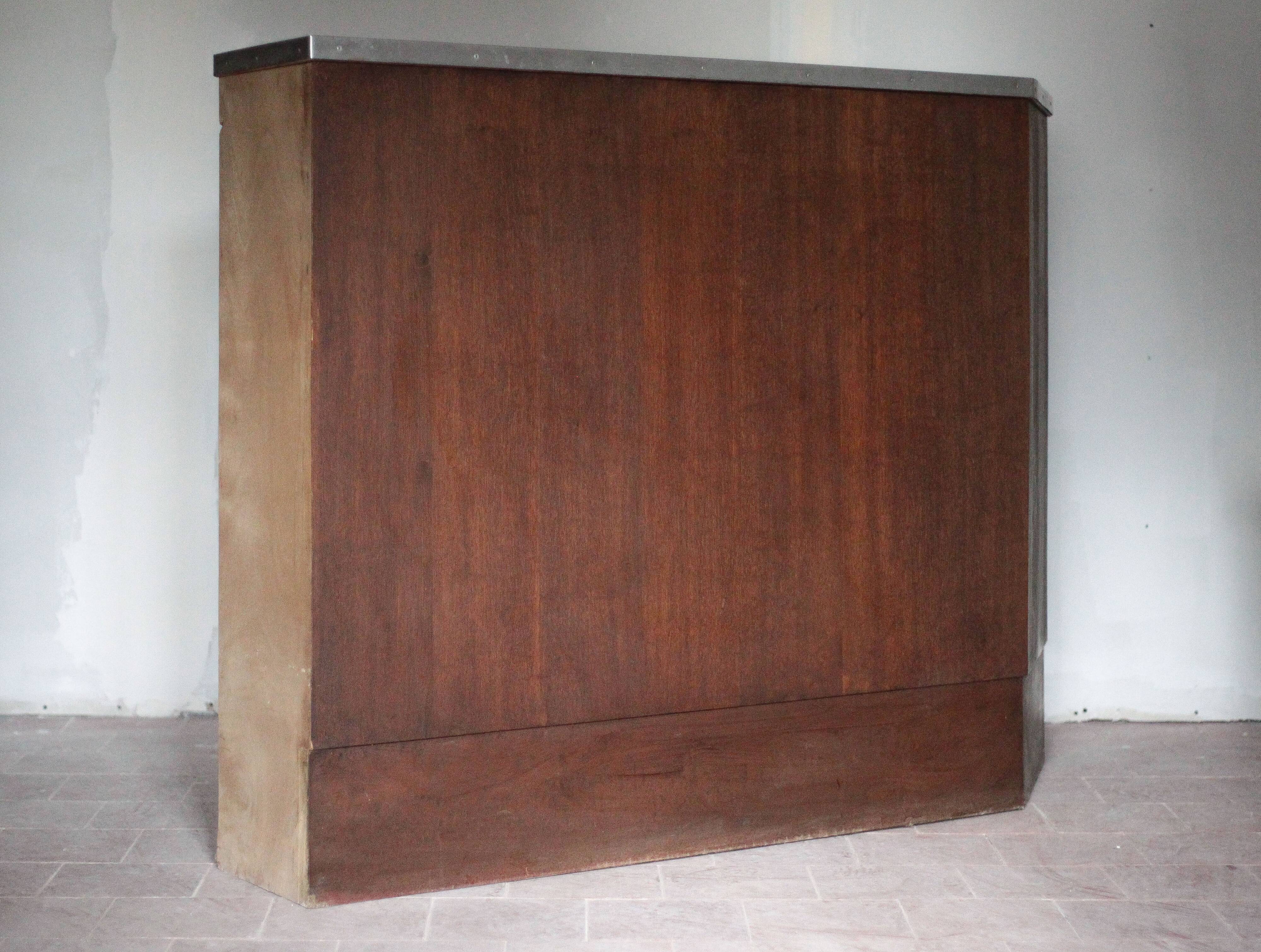 Vintage wooden bar counter
