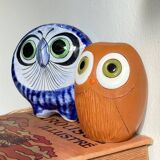 Vintage Handmade Ceramic Owls