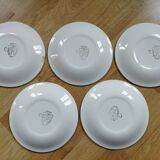5 dessert plates Salins Mistral