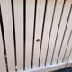 Salon de jardin bois blanc vintage