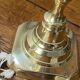 Pair of solid brass candlesticks, Georgian style