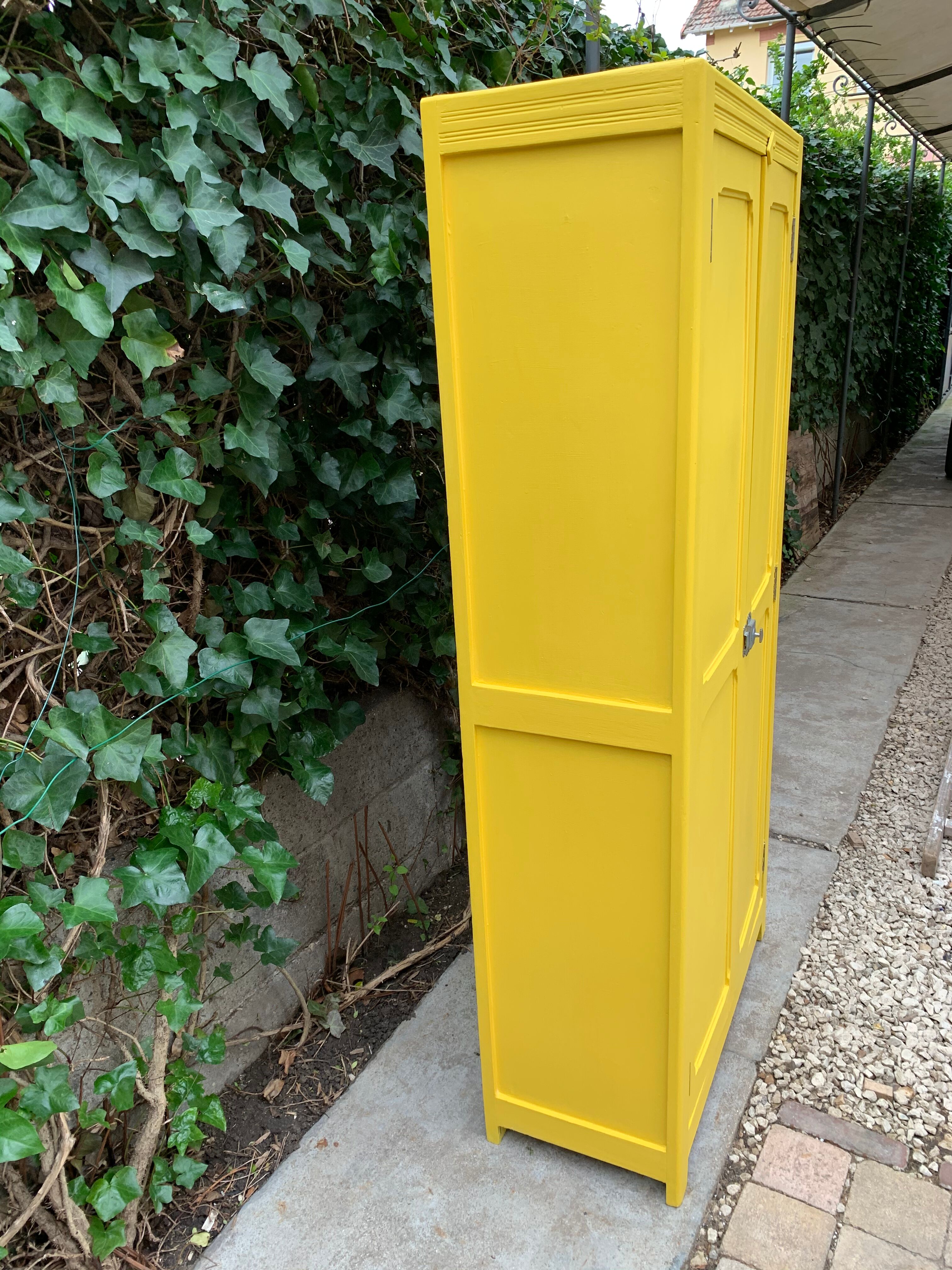 Powdered yellow parisian wardrobe 1950