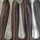 12 Christofle table forks model Boreal – Silver metal – Art Deco