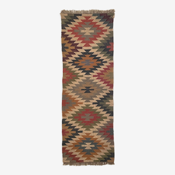 2 x 6 jute handwoven kilim runner dhurrie rug, indian