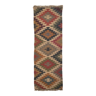 2 x 6 jute handwoven kilim runner dhurrie rug, indian