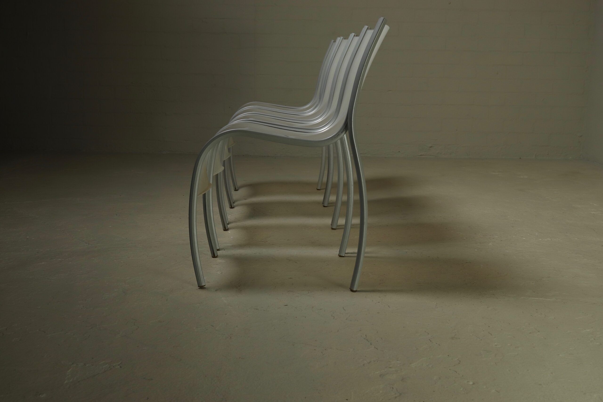 Set of 4 FPE chairs by Ron Arad for Kartell 1990s