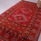 Red Vintage Moroccan Rug 192 x 321 cm - Berber Wool Rug - Handmade Rug Boho
