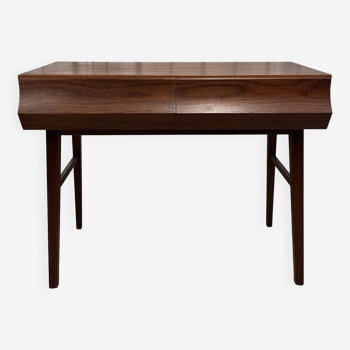 Swedish Console Table with Two Drawers in Dark Teak by G&T, 1960s