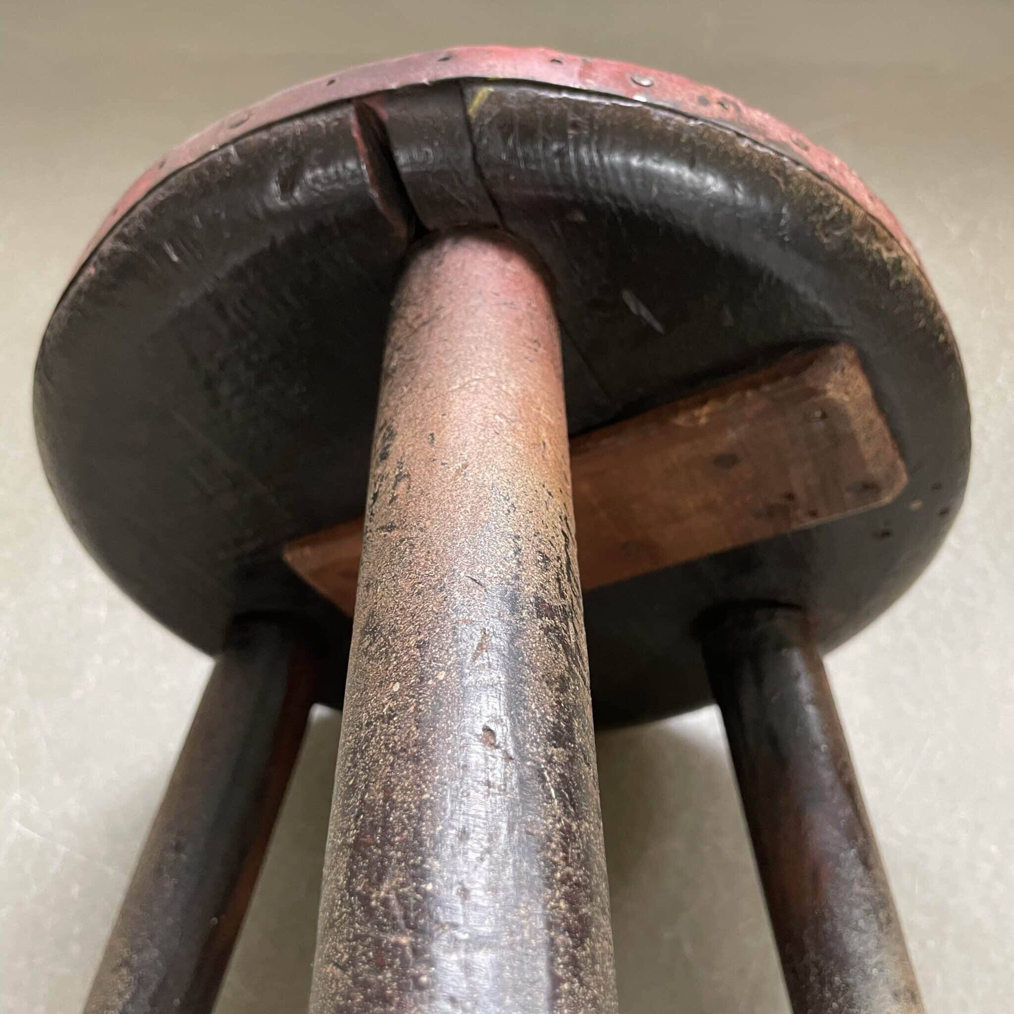 Brutalist, industrial style workers’ stool, Italy, 1900s