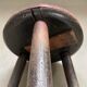 Brutalist and industrial worker's stool, Italy, 1900s