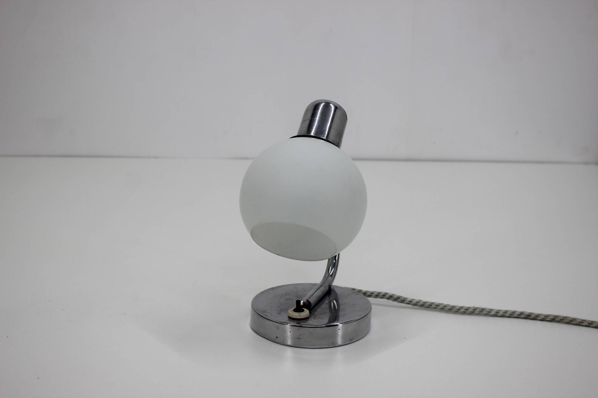1940s Bauhaus table lamp, Czechoslovakia