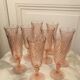 Series of 9 champagne flutes Rosaline