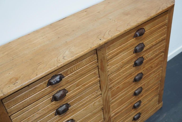 Apothecary furniture in French pine twentieth century