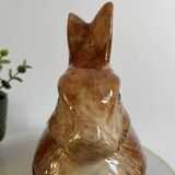Hand-painted ceramic terrine box rabbit