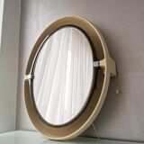 Vintage oval mirror with Allibert 1970 light