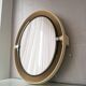 Vintage oval mirror with Allibert 1970 light