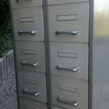 Industrial furniture with drawers on feet 1950