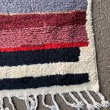 Handmade pure wool rug, size 140 x 260 cm.
