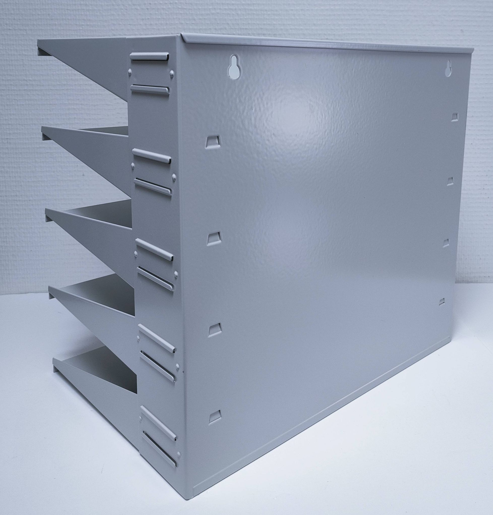 Industrial lacquered metal shelf, 1990s design