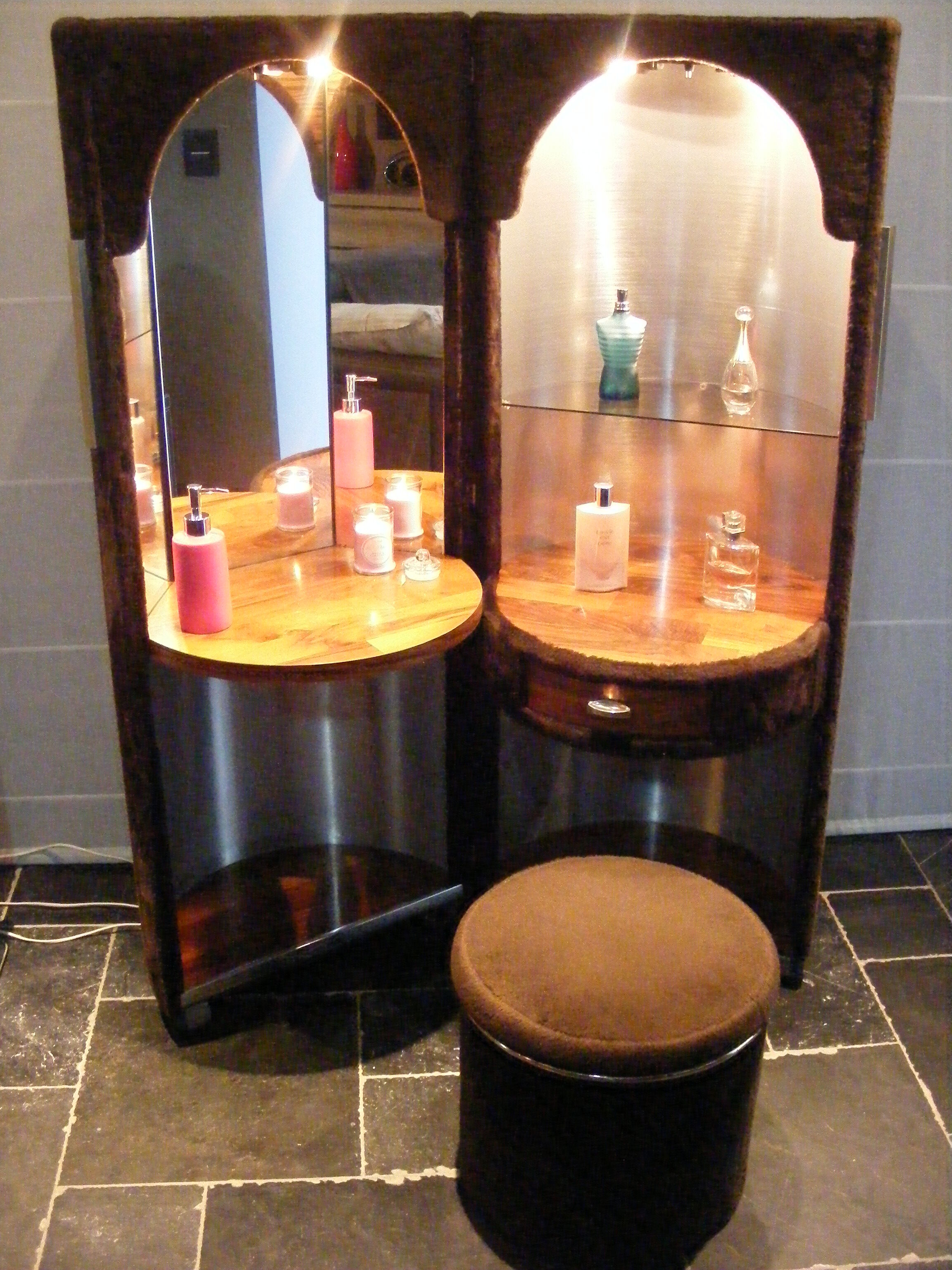 70's moumoutte dressing table, distributed by Roche Bobois