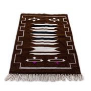 Brown Moroccan ethnic rug 103 X 145 cm