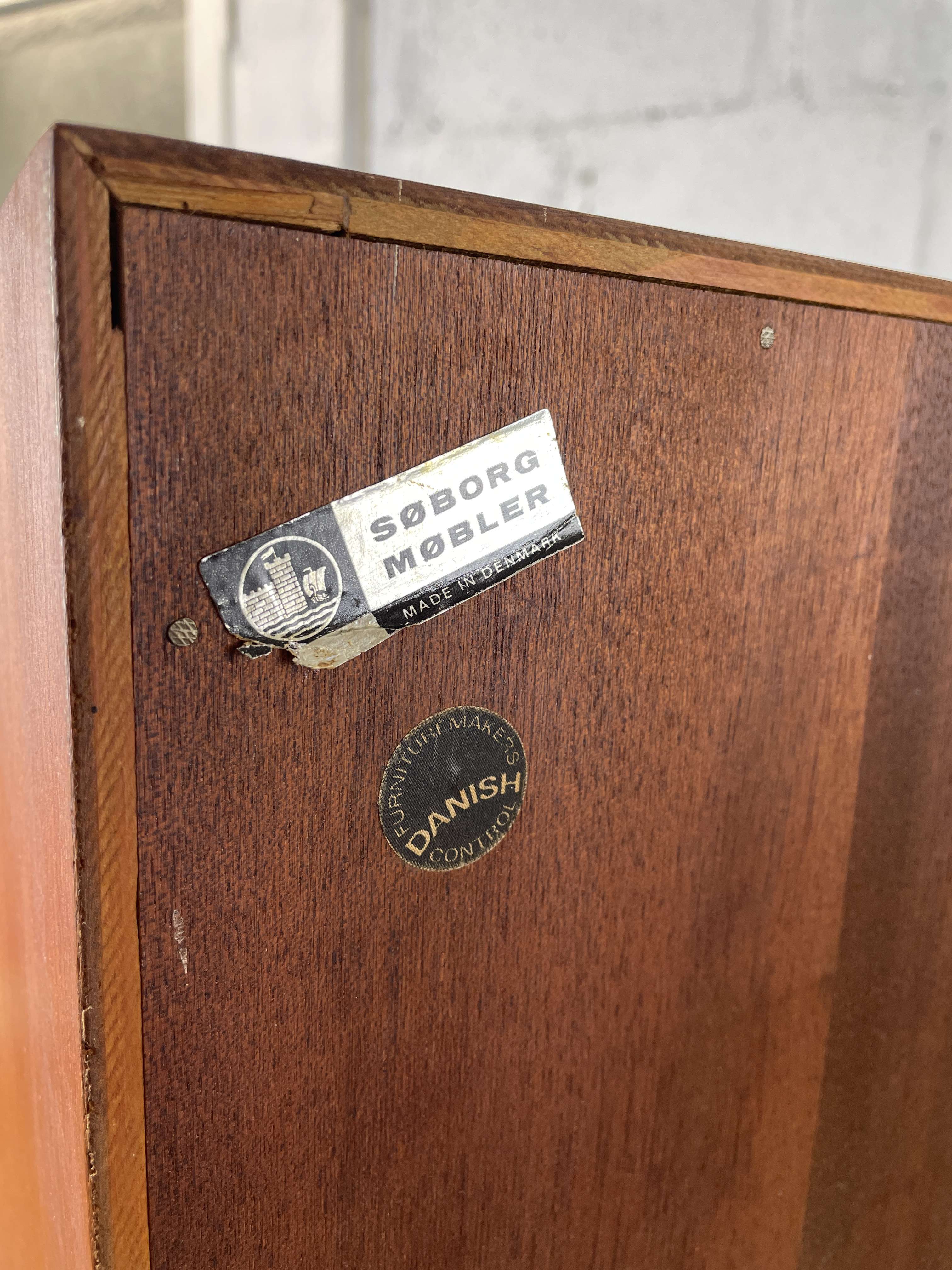 Vintage Scandinavian teak bookcase by Børge Mogensen for Søborg Møbelfabrik, 60s