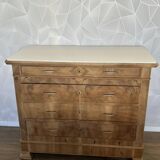 Antique 4-drawer airbrushed chest of drawers