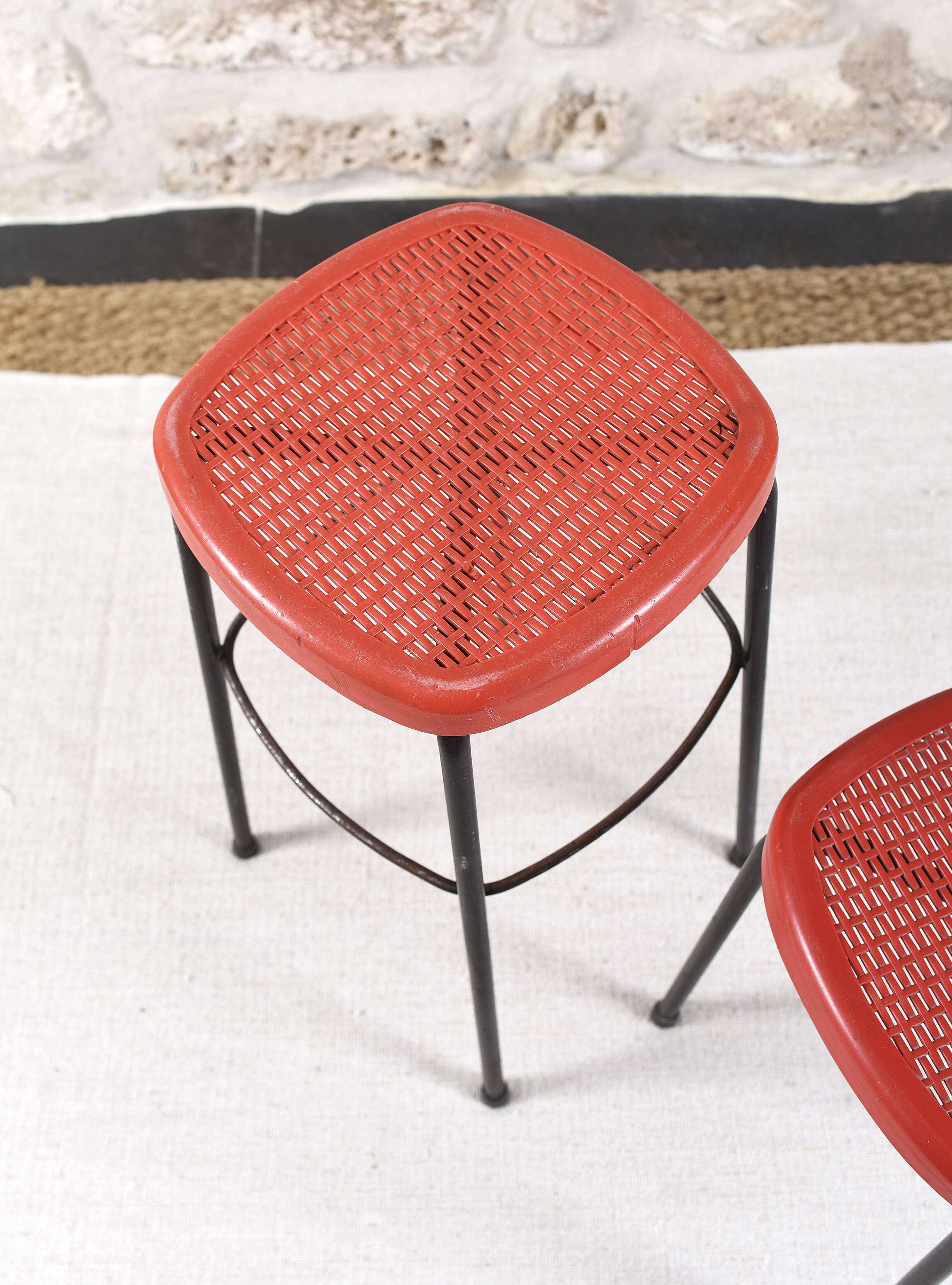 Paire de tabourets vintage grosfillex