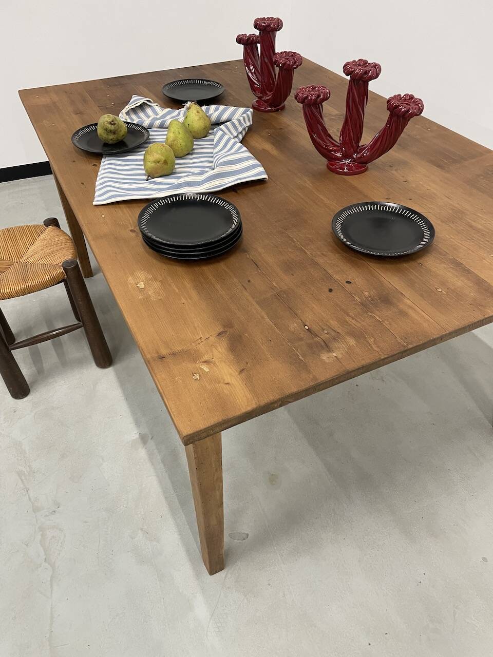 Pine farmhouse table 160 x 110 cm