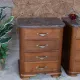 Vintage bedside table in Empire / Art Deco style