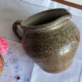 Glazed stoneware jug pitcher