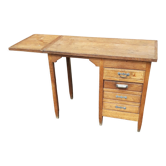 Bureau enfant en bois massif années 60