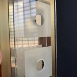 Applique laiton verre Grossmann années 80