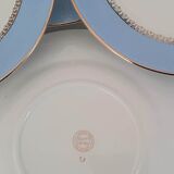 Flat Plates in Faience Café Gilbert by Moulin des Loups Vintage