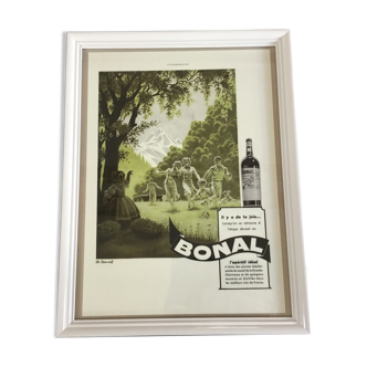 Bonal vintage advertising poster frame