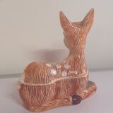 Former Zomorphic Terrine in Ceramics Signed Michel Caugant