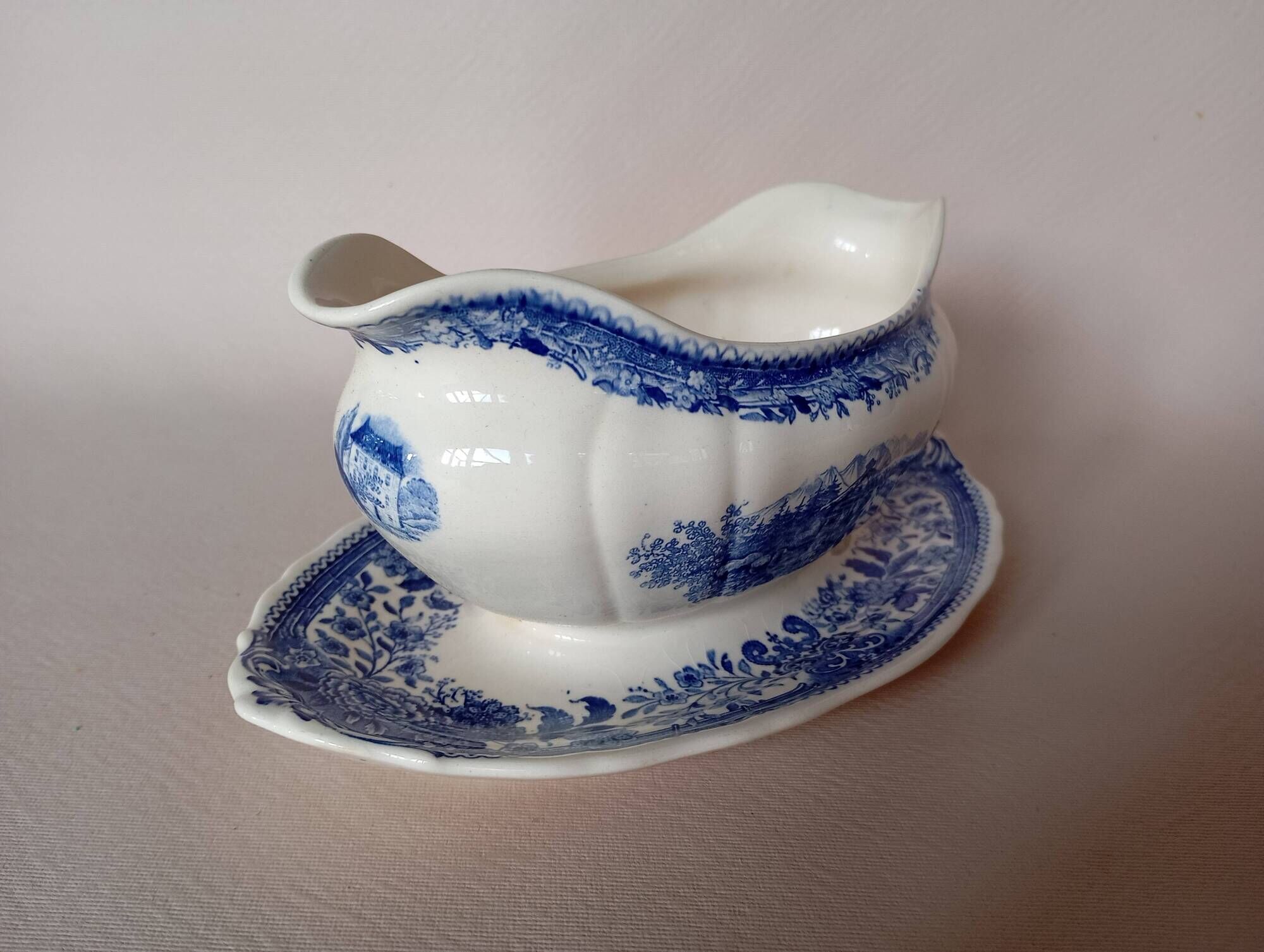 Saucière 'Burgenland' bleu Villeroy & Boch Mettlach