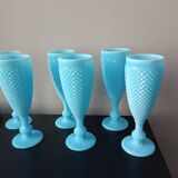 Turquoise Opaline Flutes