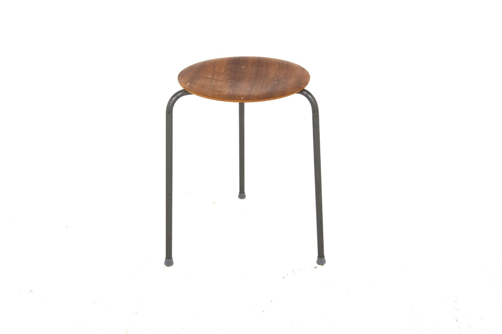 Scandinavian teak stool, Sweden, 1960