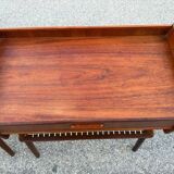 Danish teak bedside tables with rope shelves, 1967, set of 2