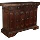 Ancient baroque buffet in walnut, Italy, 18th century