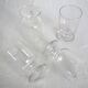 Lot de 6 verres à vin en cristal taillé vintage.