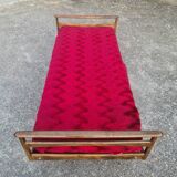 Single bed, Scandinavian teak daybed with compass feet, 1960s