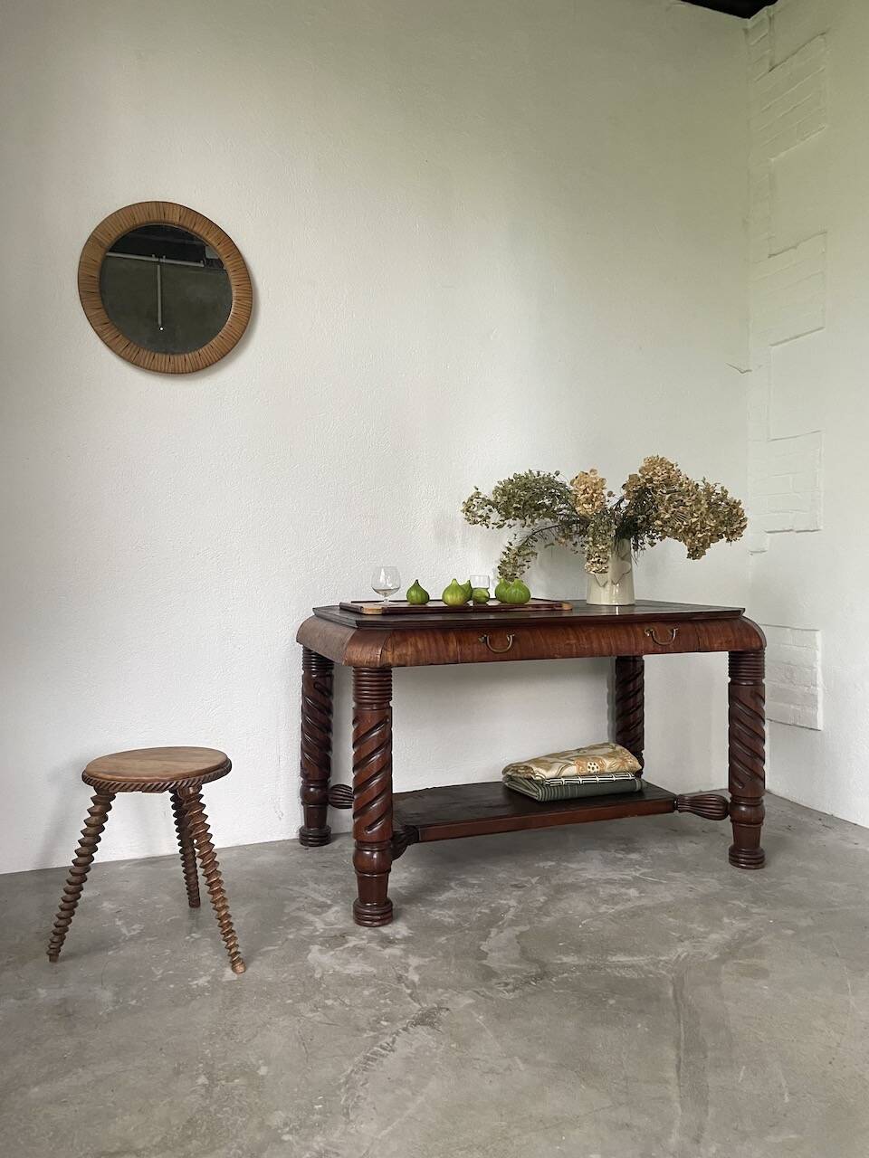 Bureau console acajou 1900
